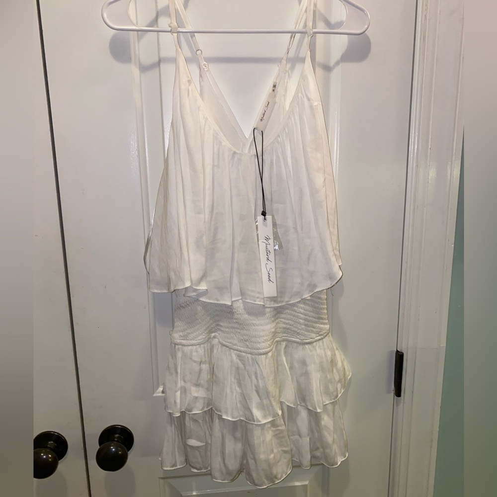 Mustard Seed Ivory Layered Dress/Romper